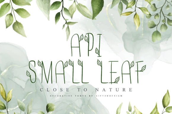 Api-Smallleaf Font for Web Design