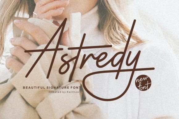 Astredy: A Graceful Script Font for Editorial Design