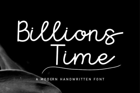 Billions Time: A Handwritten Font for Web Design