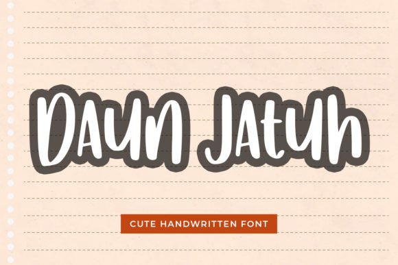 Daun Jatuh: A Handwritten Font for Web Design