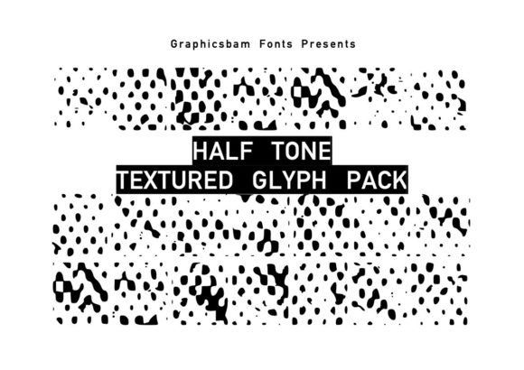Halftone Textured Glyphs Font for Bold Campaigns