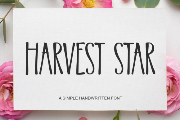 Harvest Star: A Handwritten Font for Branding