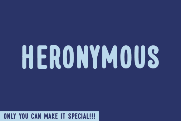Heronymous: A Handwritten Font for Authentic Branding