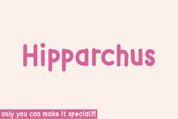 Hipparchus: A Handwritten Font for Digital Design