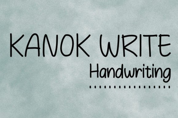 Kanok Write: A Handwritten Font for Authentic Campaigns