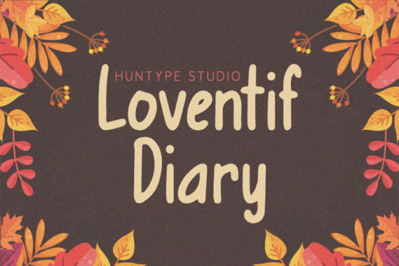 Loventif Diary: A Natural Script Font for Branding