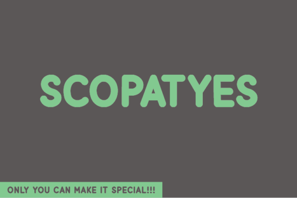 Scopatyes: A Natural Handwritten Font for Authentic Branding