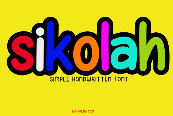 Sikolah: A Handwritten Font for Editorial Design