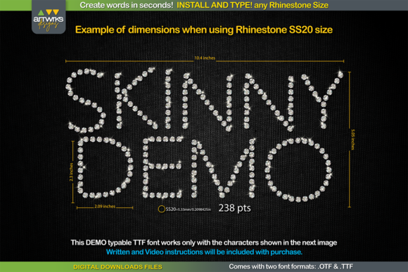 Skinny Demo: A Versatile Display Font for Small Business Branding