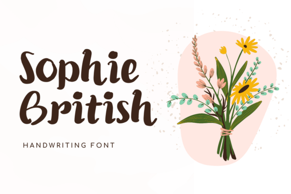Sophie British: A Floral Script Font for Crafters