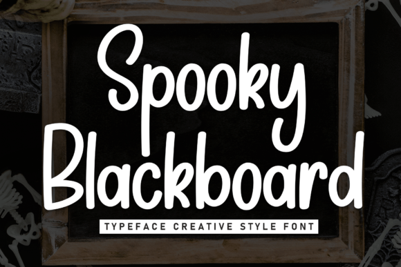 Spooky Blackboard Font for Branding