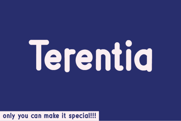 Terentia: A Natural Handwritten Font for Crafters