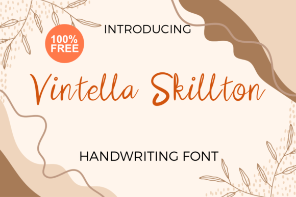 Vintella Skillton: A Handwritten Font for Branding