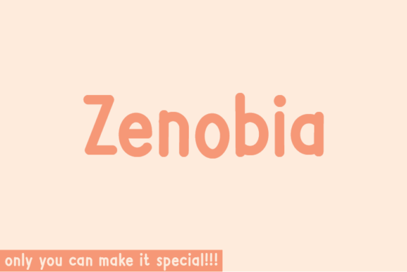 Zenobia: A Natural Script Font for Editorial Design